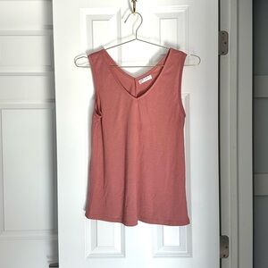 Awake Large Coral V-Neck Tank Top